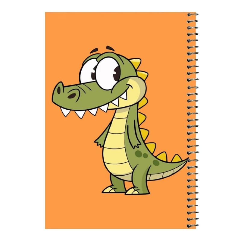 دفتر مشق 80 برگ اس جی مدل تمساح بامزه    