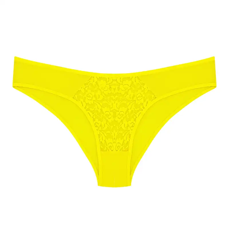 ست شورت و سوتین زنانه مدل دانتل 1002 رنگ زرد