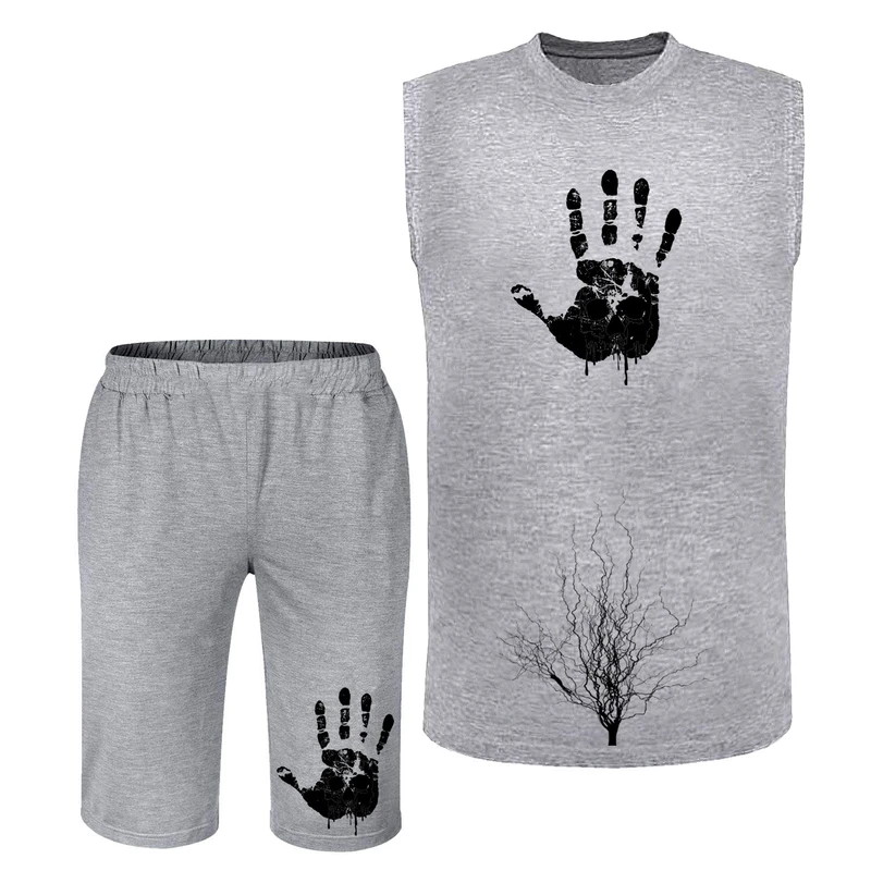 ست تاپ و شلوارک مردانه مدل دست کد A265