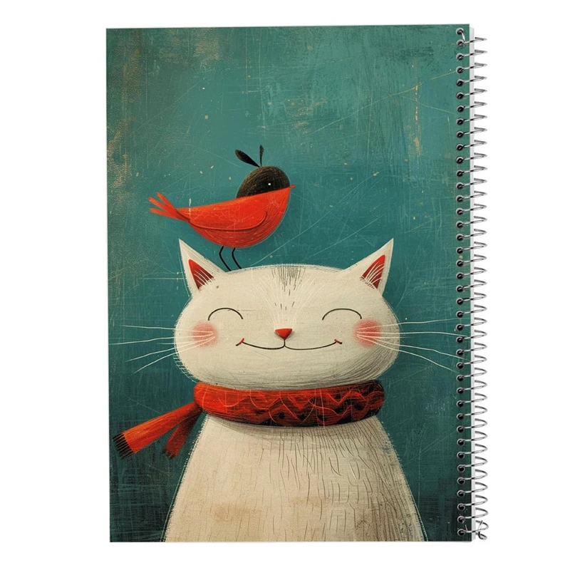 دفتر شطرنجی 50 برگ مدوپد طرح موجودات فانتزی کد DF17028