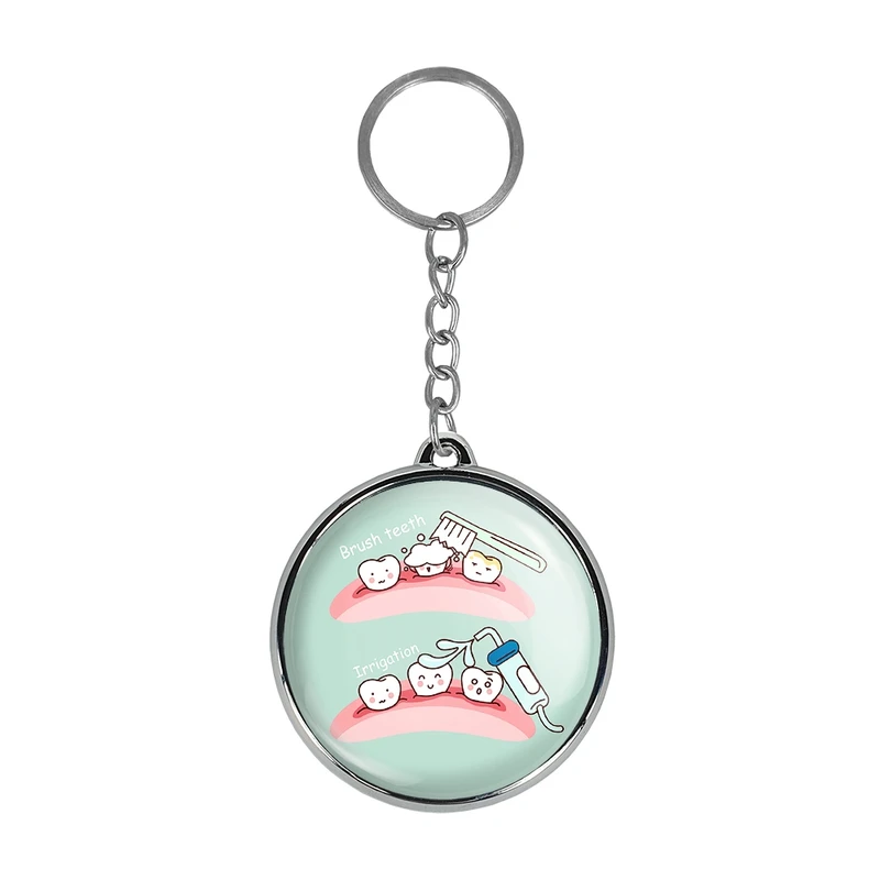 جاکلیدی خندالو طرح دندان و دندان پزشکی کودکانه مدل دوطرفه کد 3677236773