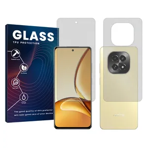 Glass Resistant model matte screen protector suitable for Realme C63 5G mobile phone along with the phone back protector