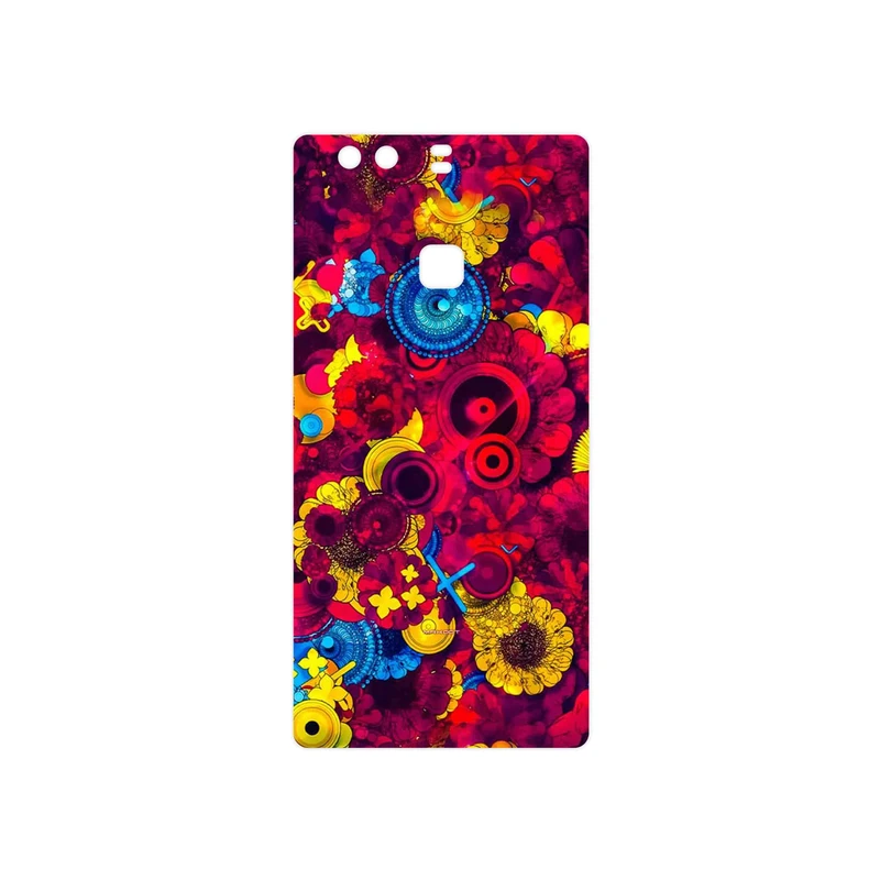 برچسب پوششی ماهوت مدل Vector Flower Garden Digital Art مناسب برای گوشی موبایل هوآوی P9 Plus