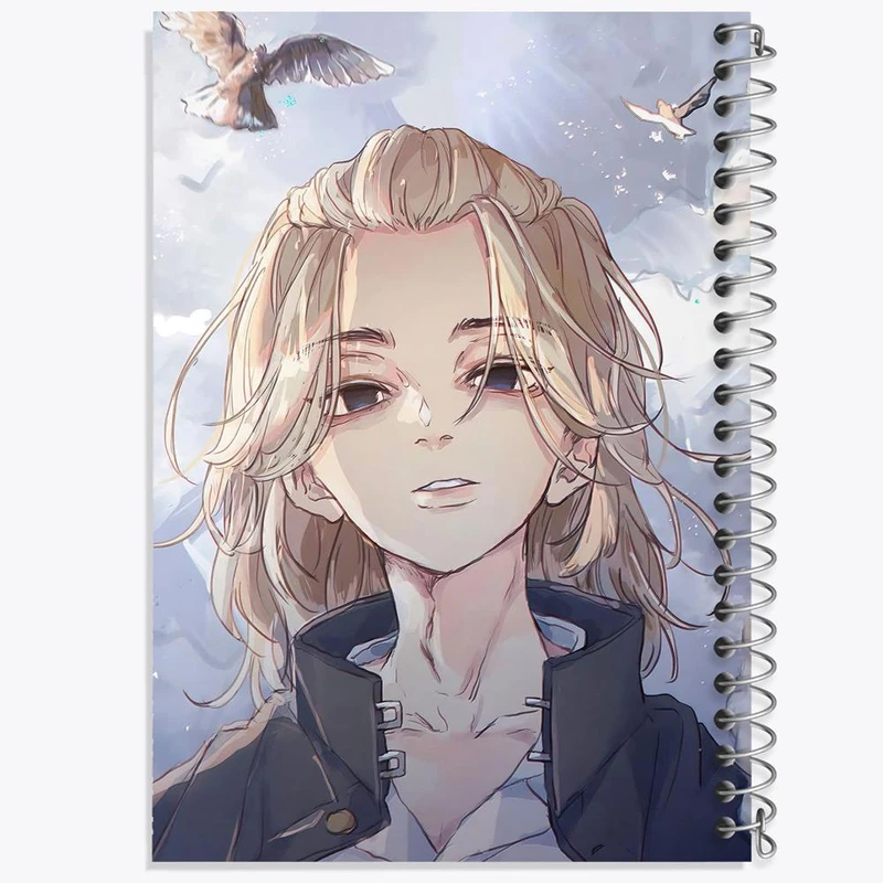 دفتر ژورنال نویسی 50 برگ خندالو مدل نقطه ای طرح مایکی انیمه توکیو ریونجرز کد 11140