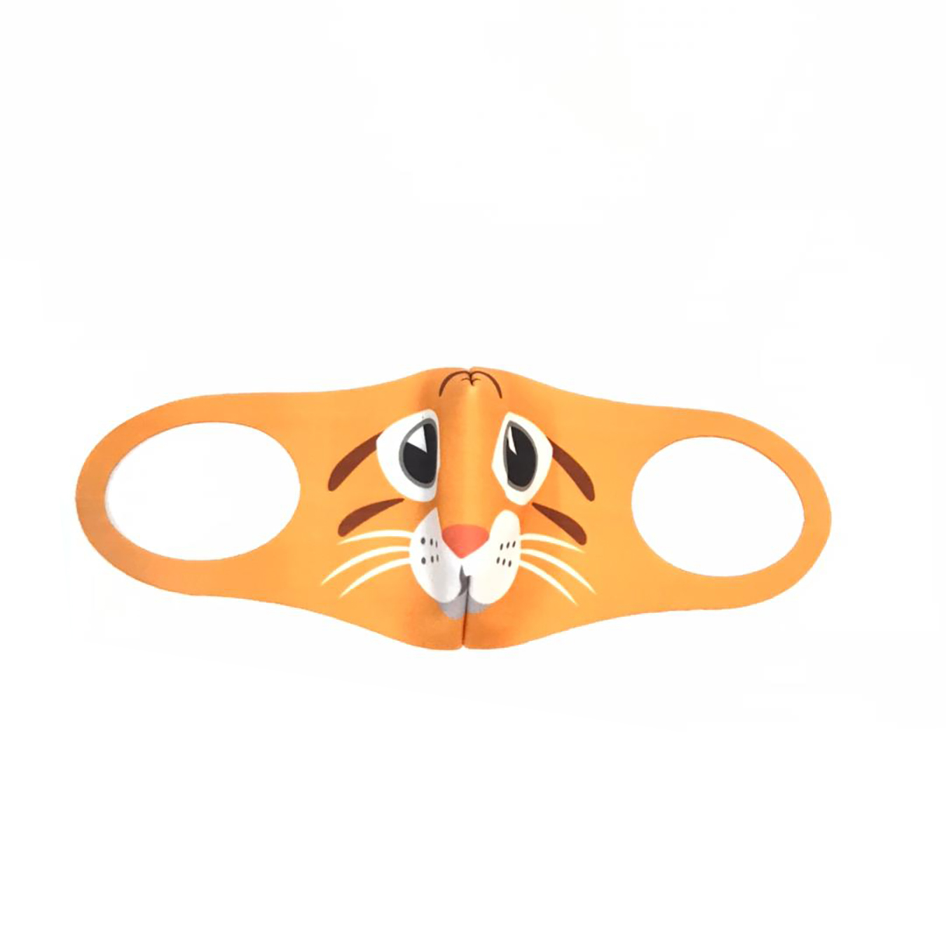 ماسک تزیینی طرح گربه رنگ نارنجی