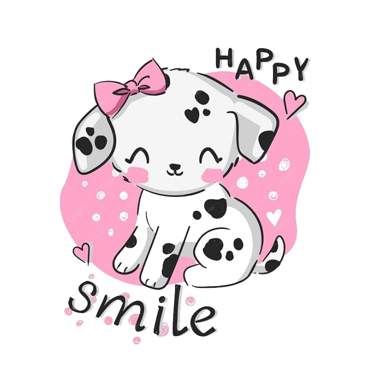 استیکر پارچه و لباس پاد آفرین مدل سگ کیوت کد 523