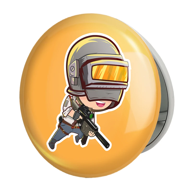 آینه جیبی خندالو طرح بازی پابجی PUBG مدل تاشو کد 3796 