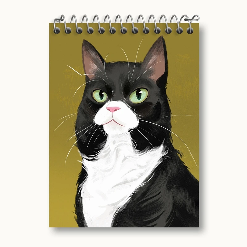 دفتر یادداشت 50 برگ خندالو مدل گربه کد 28235