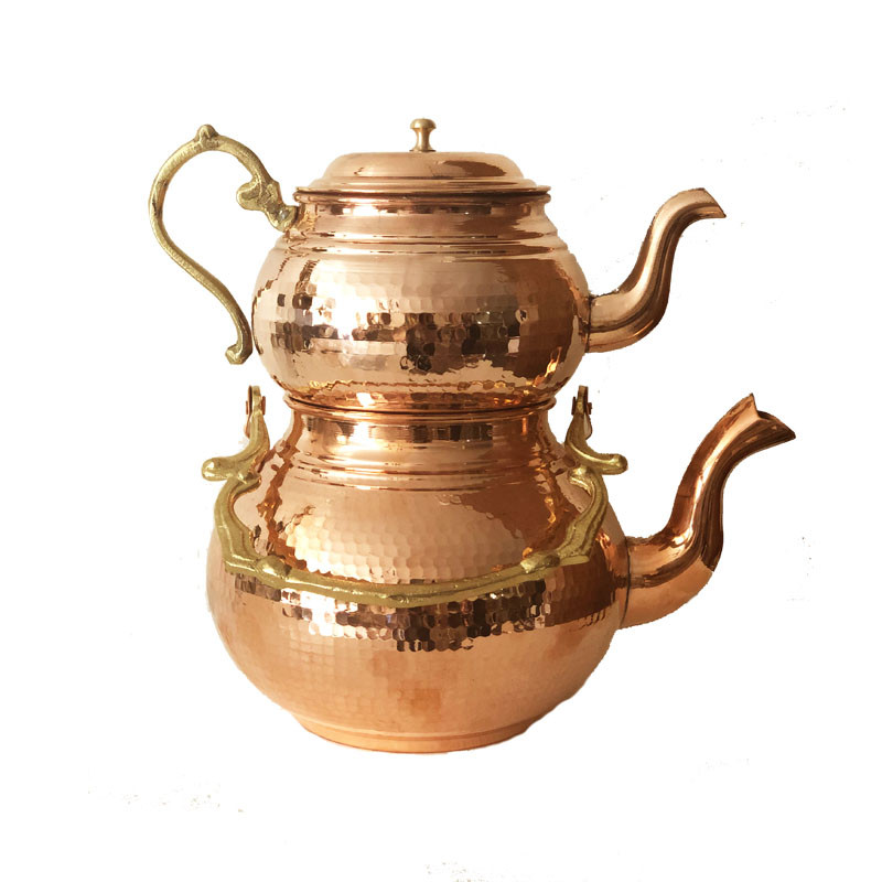 ست کتری و قوری مسی کد 201 