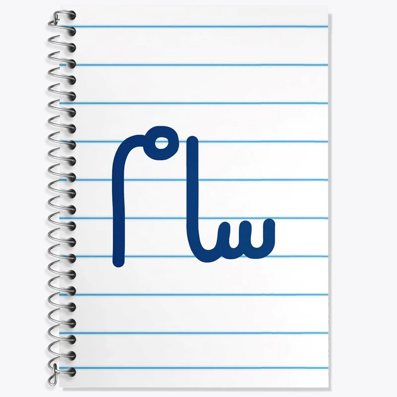 دفتر زبان 50 برگ خندالو مدل سه خط طرح سام کد 6786