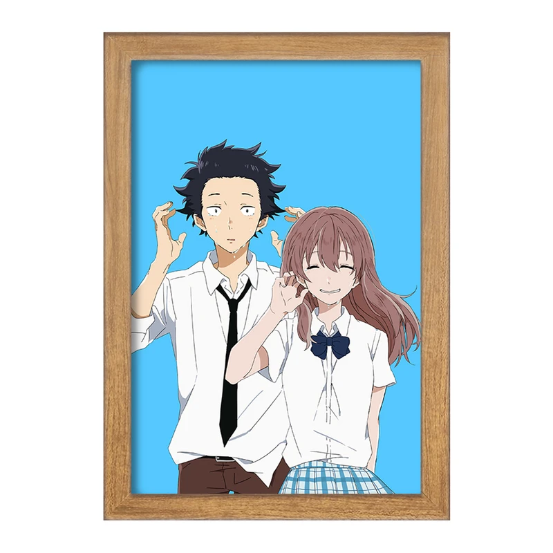 تابلو خندالو مدل شوکو نیشیمیا و شویا ایشیدا انیمه سایلنت ویس A Silent Voice  کد 15790