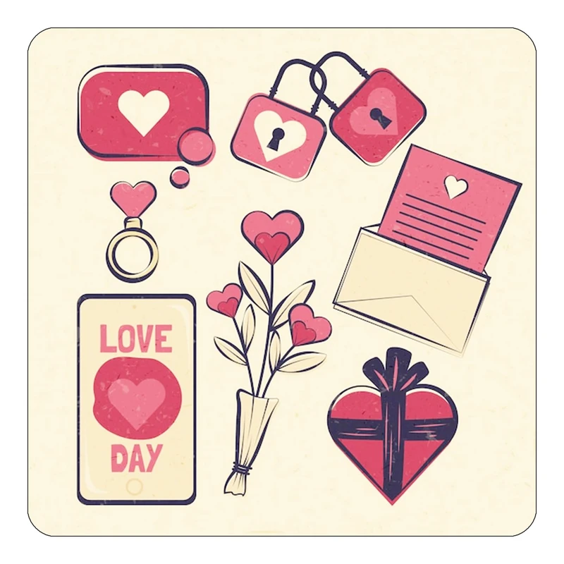 مگنت کاکتی طرح عاشقانه مدل mp37392