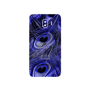MAHOOT Purple Feather Cover Sticker for Samsung Galaxy J4