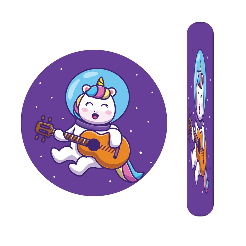 آینه آرایشی جیبی مدل یونیکورن کد 531  به همراه سوهان ناخن