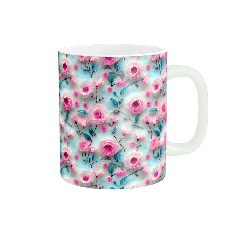 ماگ پاد آفرین طرح گل کد 4954