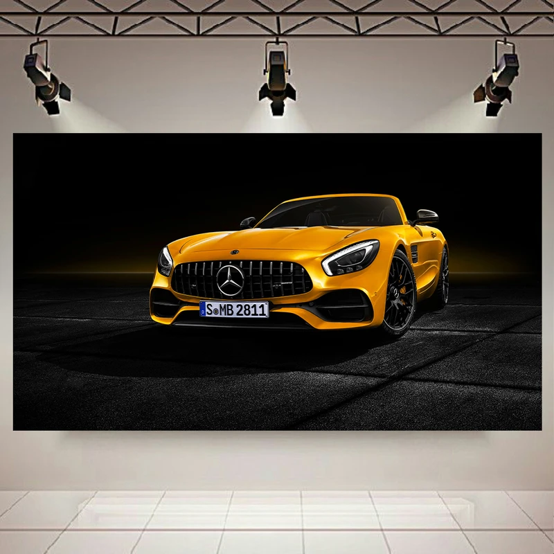 تابلو شاسی طرح ماشین مدل مرسدس بنز AMG GT-C کد AR3490