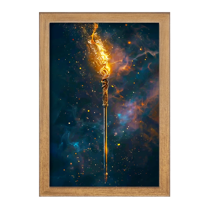 تابلو خندالو مدل عصای هری پاتر (Harry Potter) کد F10003