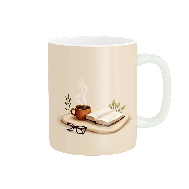 ماگ پاد آفرین طرح چایی و کتاب کد 2137