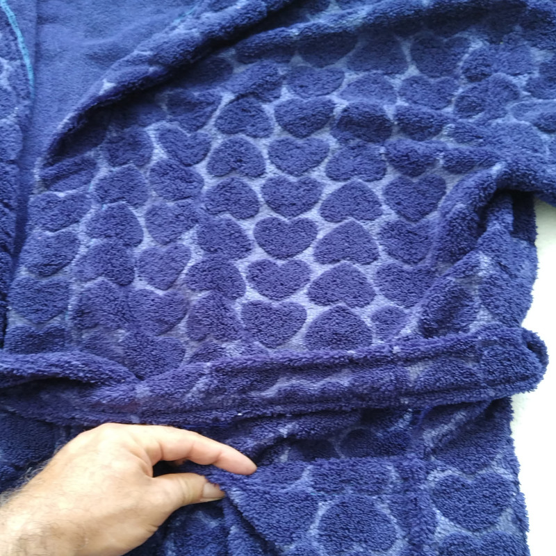 حوله پالتویی زمانیان مدل خانگی طرح قلب سایز 120