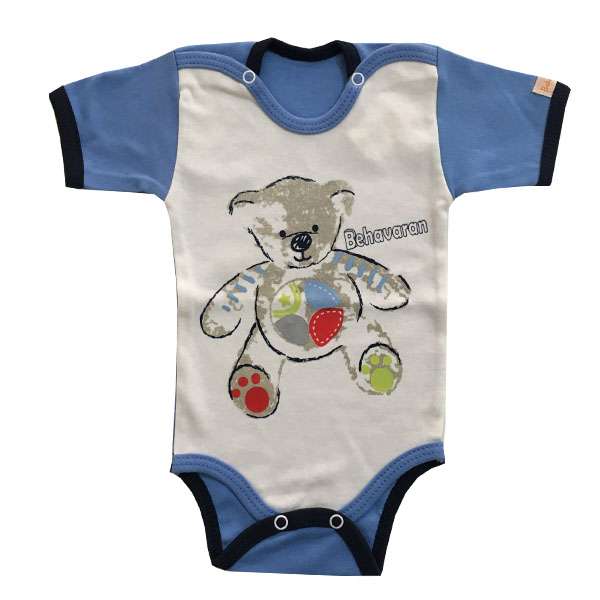 بادی آستین کوتاه نوزادی به آوران مدل خرس کد 170
