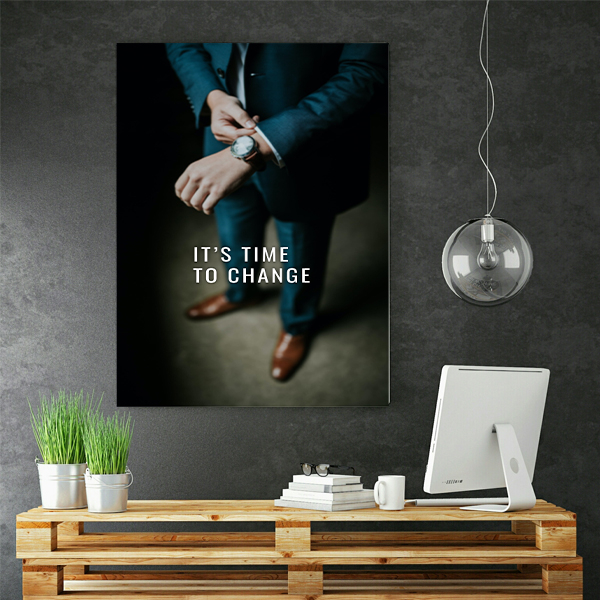 پوستر طرح انگیزشی مدل Its Time to Change کد AR18900