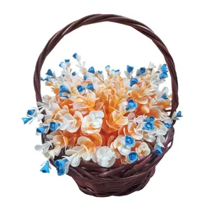 گلدان به همراه گل مصنوعی مدل شمشاد کد 128