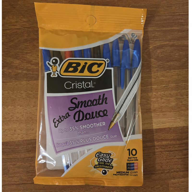 خودکار بیک مدل extra Cristal کد16730 بسته 10 عددی