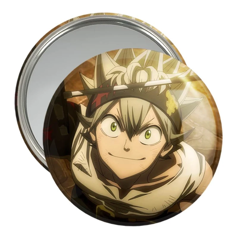 آینه جیبی خندالو مدل آستا انیمه بلک کلاور Black Clover  کد 11723