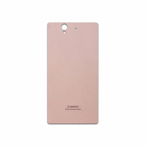 MAHOOT Rose Gold Leather Cover Sticker for Sony Xperia Z
