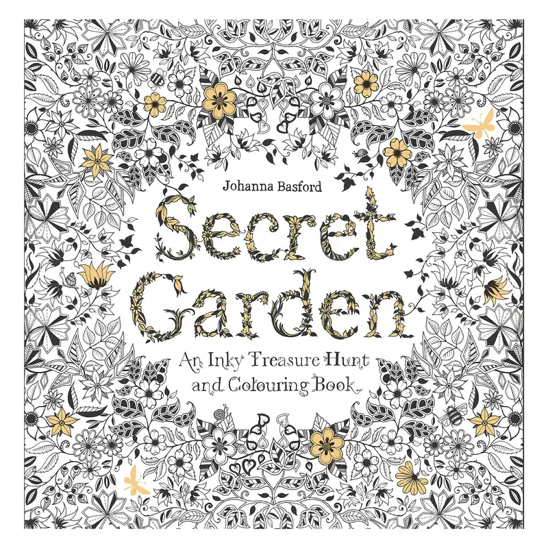 دفتر رنگ آمیزی مدل Secret Garden