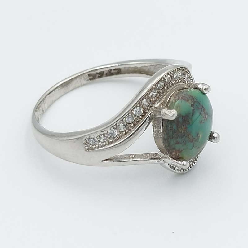 انگشتر نقره زنانه مدل فیروزه کد 20584