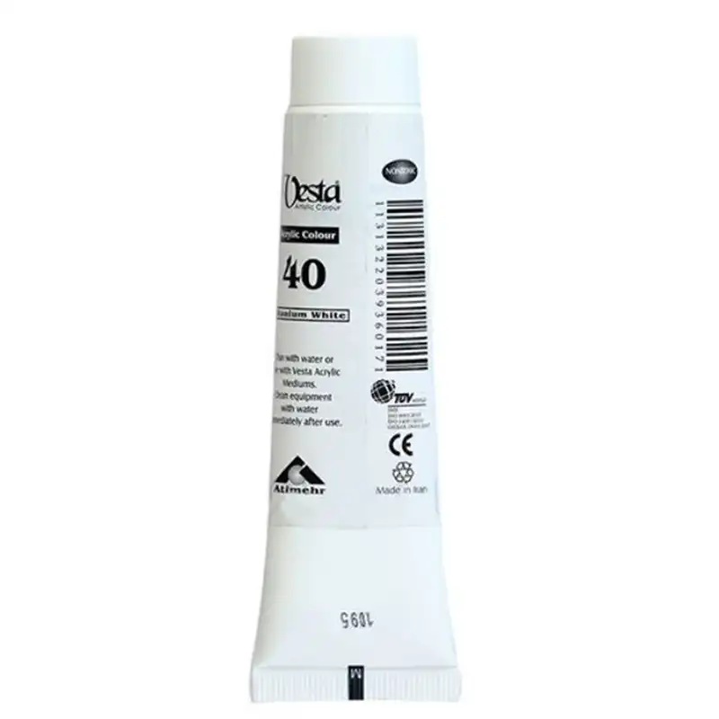 رنگ اکرولیک وستا مدل 40 حجم 37 میلی لیتری