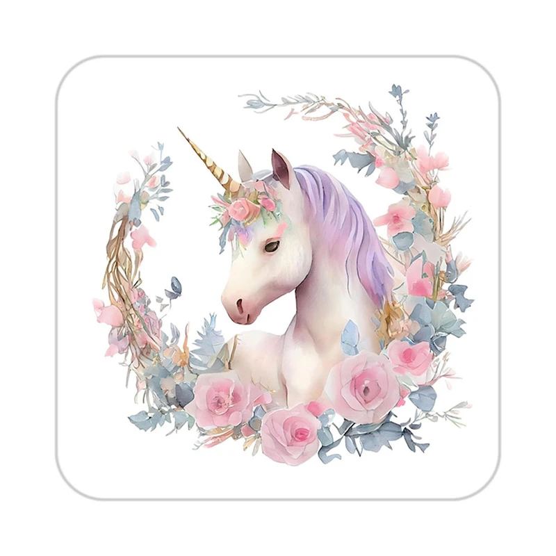 زیر لیوانی کاکتی طرح اسب تک شاخ و یونیکورن مدل mp30966