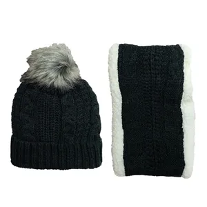 ست کلاه و شال گردن بافتنی پسرانه کد 4300