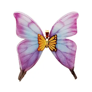 آویز گردنبند طلا 18 عیار زنانه مدل پروانه کد N01