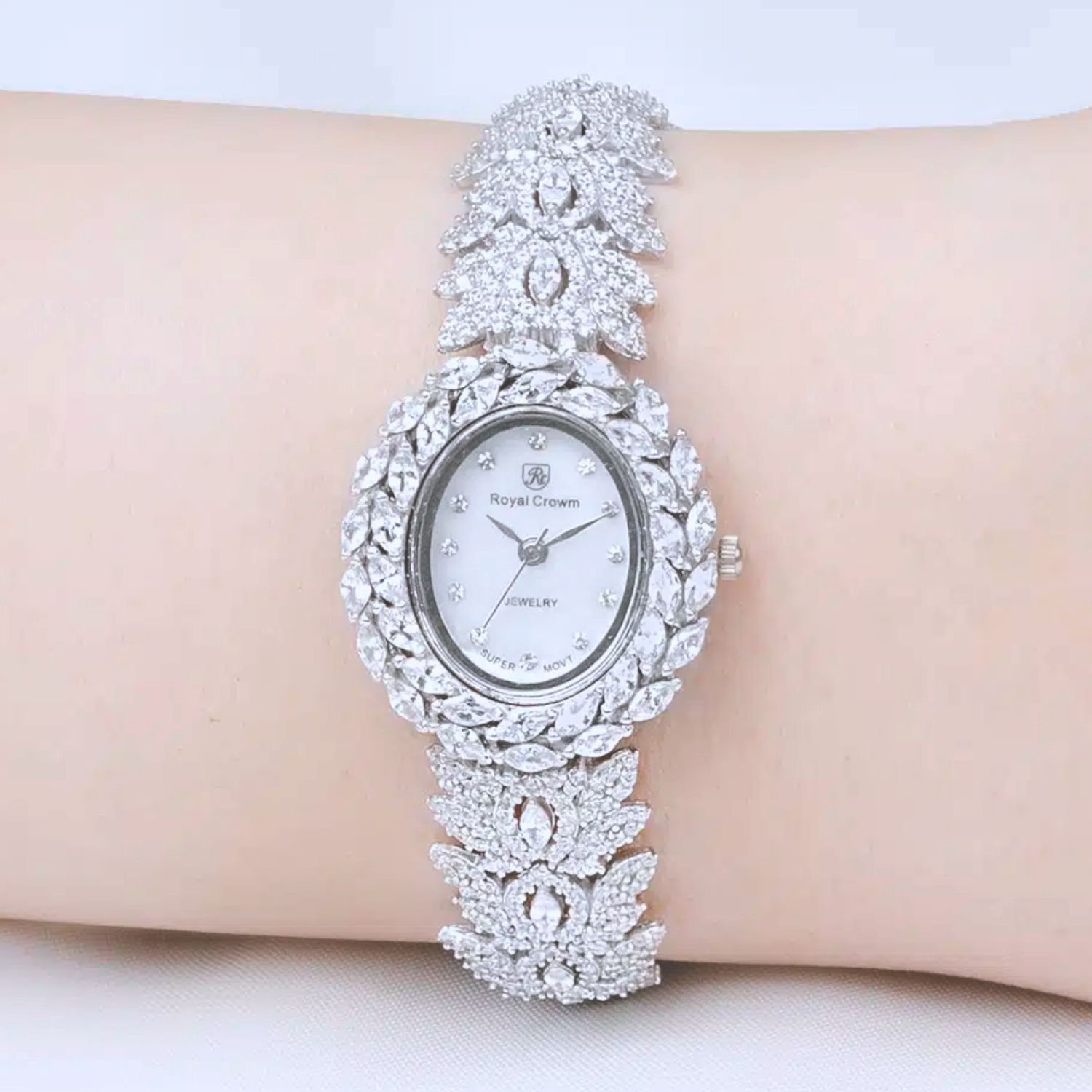 ساعت مچی عقربه ای نقره زنانه رویال کرون مدل مارکیز 0231 - - 8
