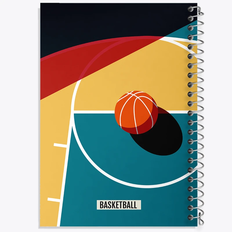 دفتر ژورنال نویسی 50 برگ خندالو مدل نقطه ای طرح بسکتبال کد N792