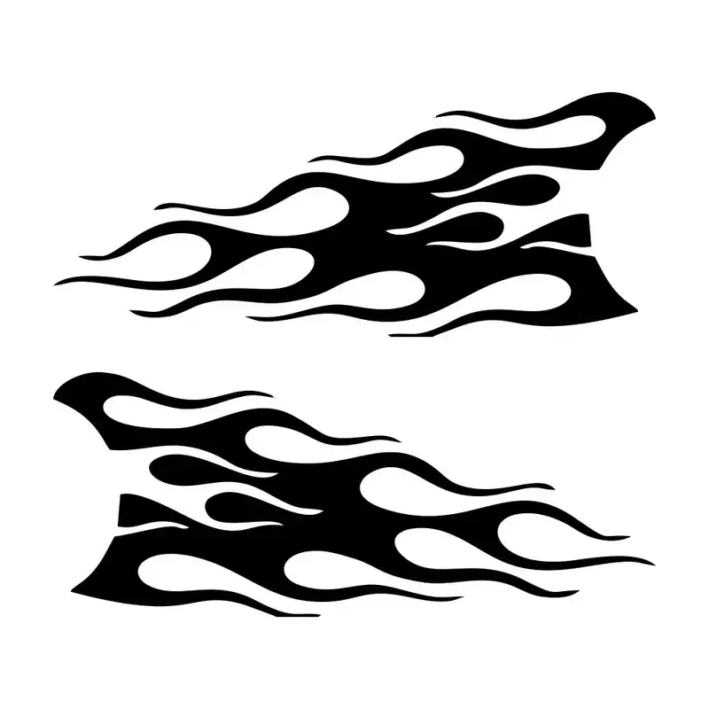 برچسب بدنه خودرو ماتریسیو طرح بغل لوگو ماشین کد M264 بسته 2 عددی