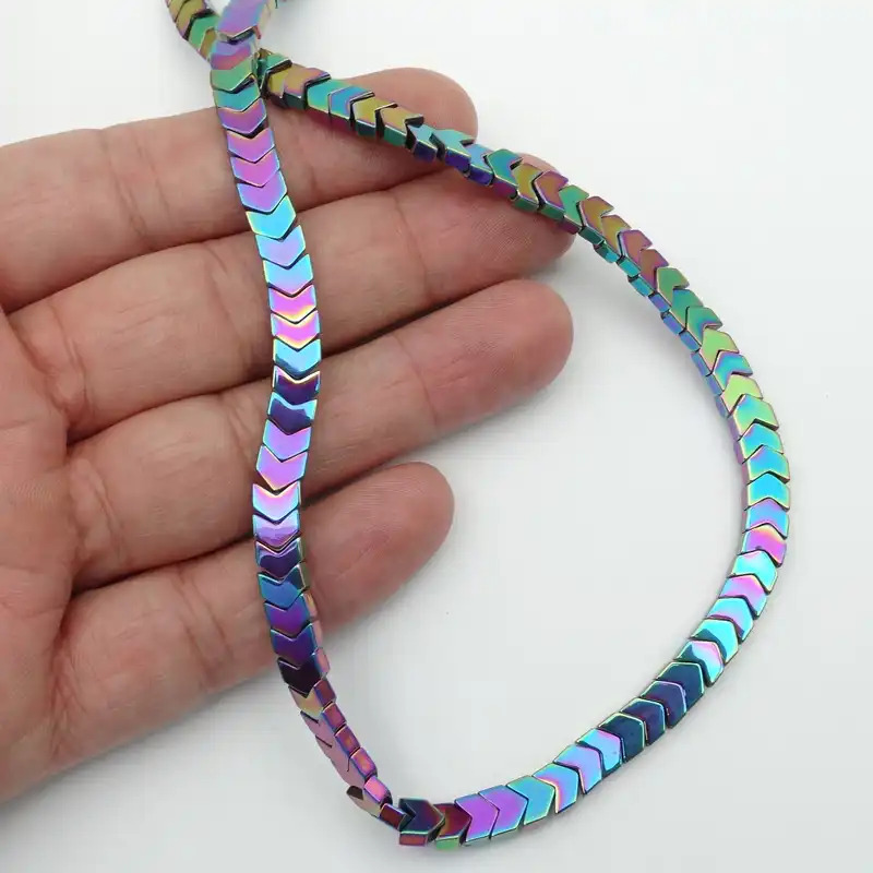 مهره دستبند مدل حدید طرح فلش هولوگرامی کد MO1016- 6 بسته 50 عددی