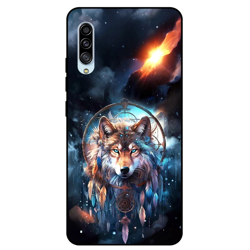 کاور مگافون طرح گرگ و دریم کچر مدل 8005 مناسب برای گوشی موبایل سامسونگ Galaxy A90 5G   