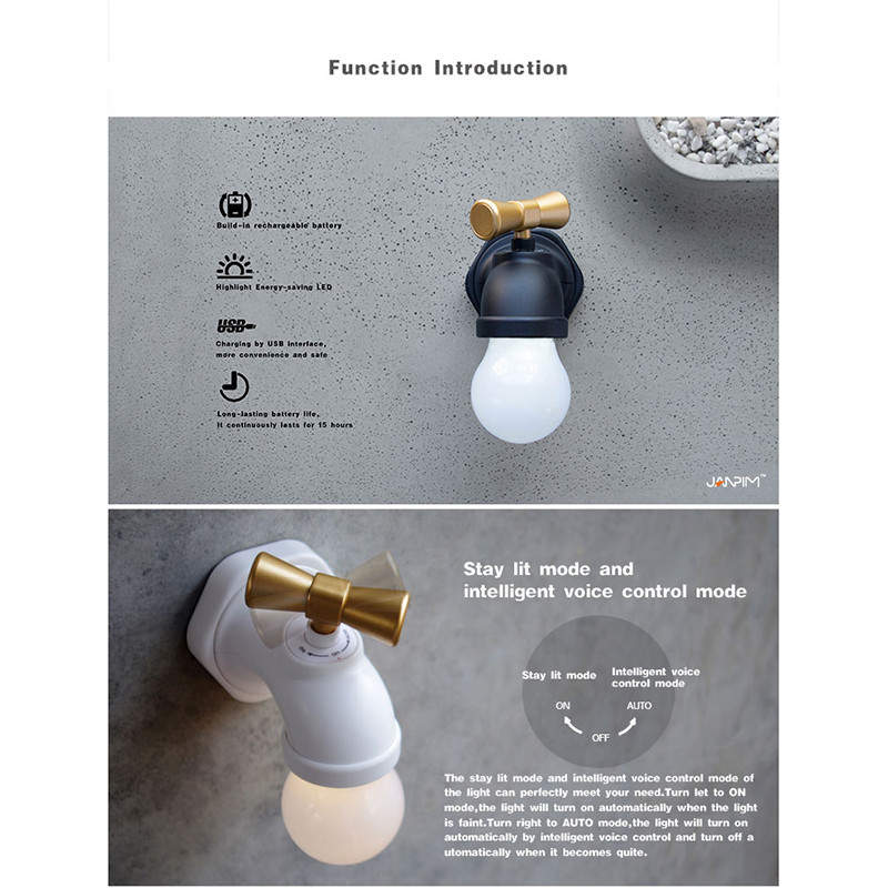 چراغ دیواری مدل Tap Lamp طرح شیر آب