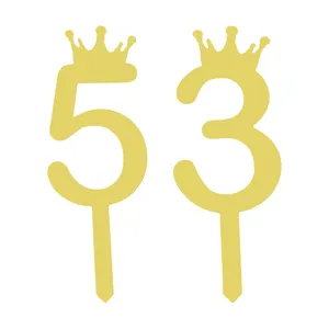 تاپر کیک هانستو مدل عدد 53 کد TPN53 مجموعه 2 عددی