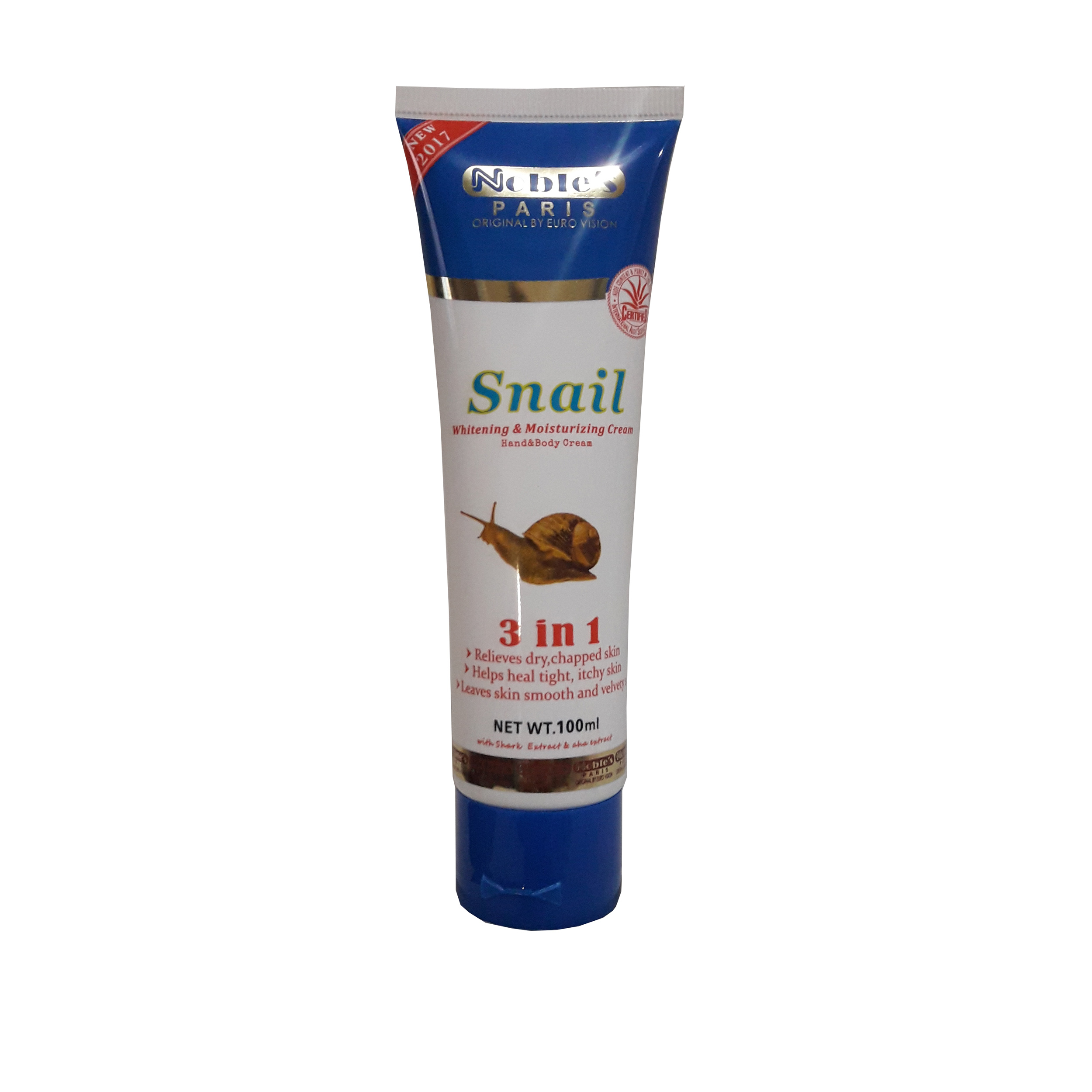 کرم مرطوب کننده و آبرسان نوبلز مدل Snail حجم 100 میلی لیتر