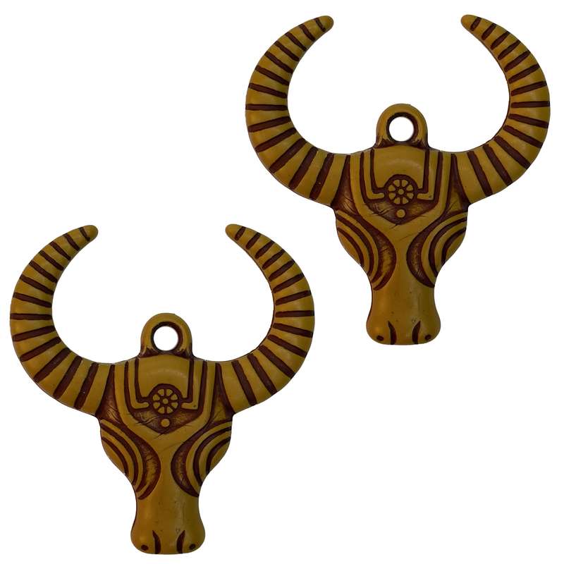 پلاک گردنبند مدل بوفالو مجموعه 2 عددی