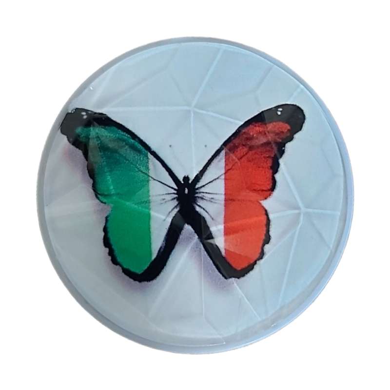  پایه نگهدارنده گوشی موبایل پاپ سوکت طرح پروانه 1 Butterfly مدل کریستالی براق