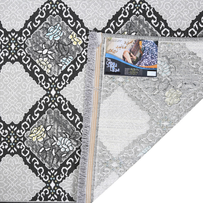 گلیم ماشینی دنیای فرش مدل پونه کد 1061