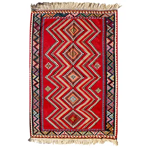 گلیم دستبافت پنج متری مدل قشقایی کد M99025