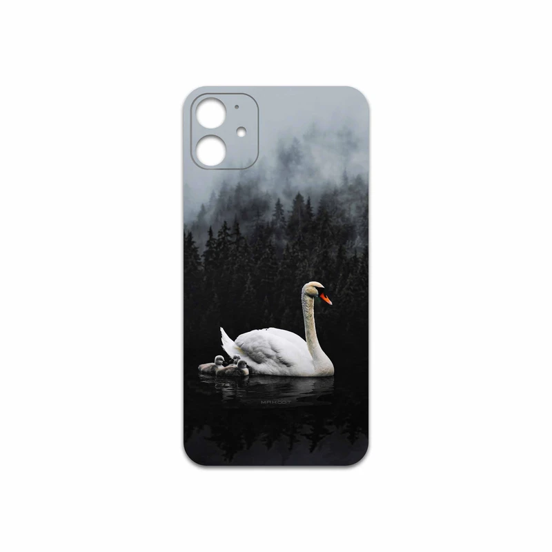 برچسب پوششی ماهوت مدل Swan Lake مناسب برای گوشی موبایل اپل iPhone 11