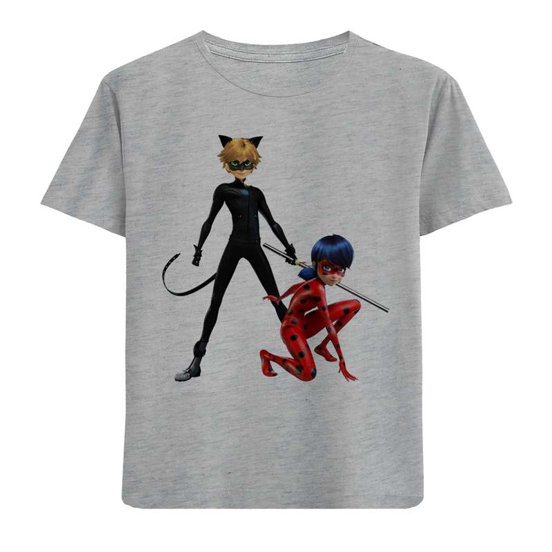 تی شرت آستین کوتاه دخترانه مدل دو دختر F642