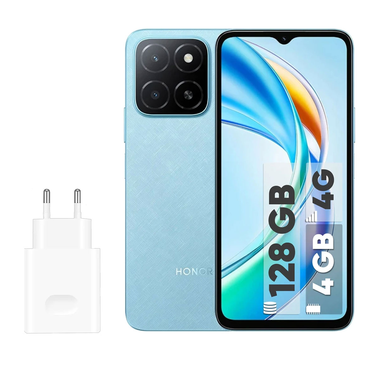 گوشی موبایل آنر مدل X5b Plus ظرفیت 128 گیگابایت و رم 4 گیگابایت - به همراه شارژر 35 وات آنر